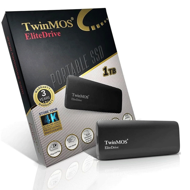 Disque Dur Externe SSD Twinmos 512Go Elite Drive M2 Gris En Tunisie