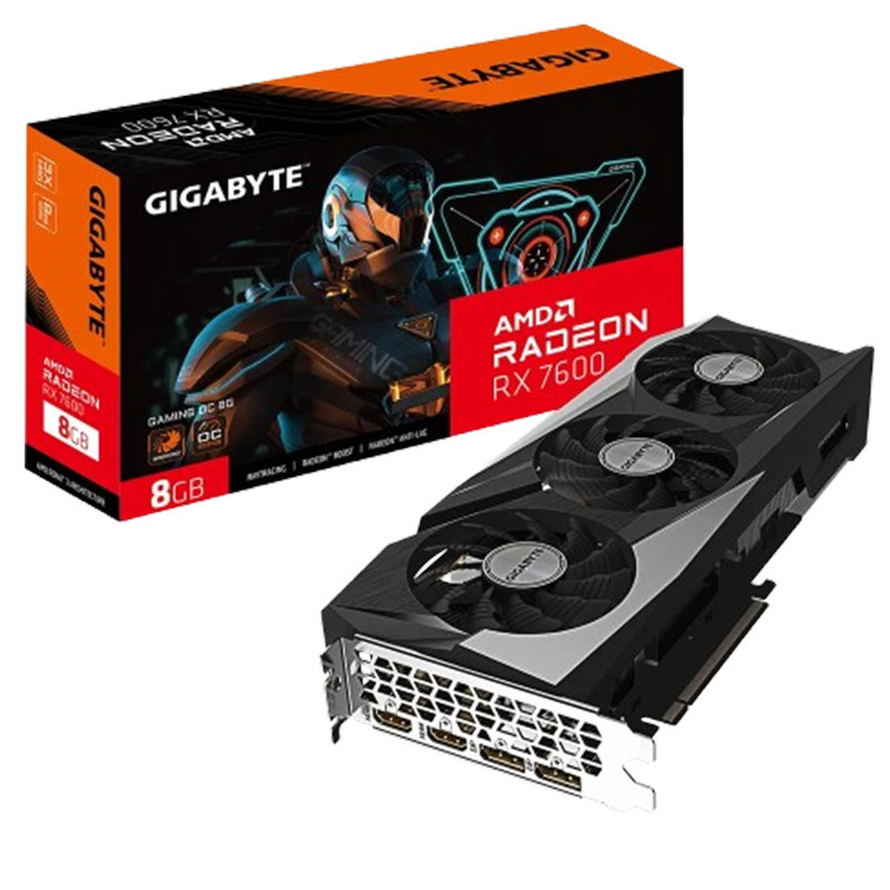 Carte Graphique Gigabyte AMD Radeon RX 7600 Gaming OC 8Go GDDR6 En Tunisie Carte Graphique Gigabyte AMD Radeon RX 7600 Gaming OC 8Go GDDR6 En Tunisie