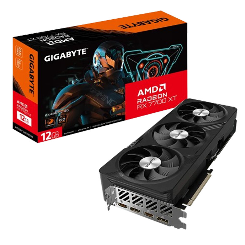 Carte Graphique Gigabyte AMD Radeon RX 7700 XT Gaming OC 12Go GDDR6 En Tunisie Carte Graphique Gigabyte AMD Radeon RX 7700 XT Gaming OC 12Go GDDR6 En Tunisie