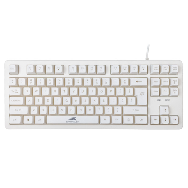 Clavier Gamer Baracuda BGK-01124 Krill RGB Blanc En Tunisie