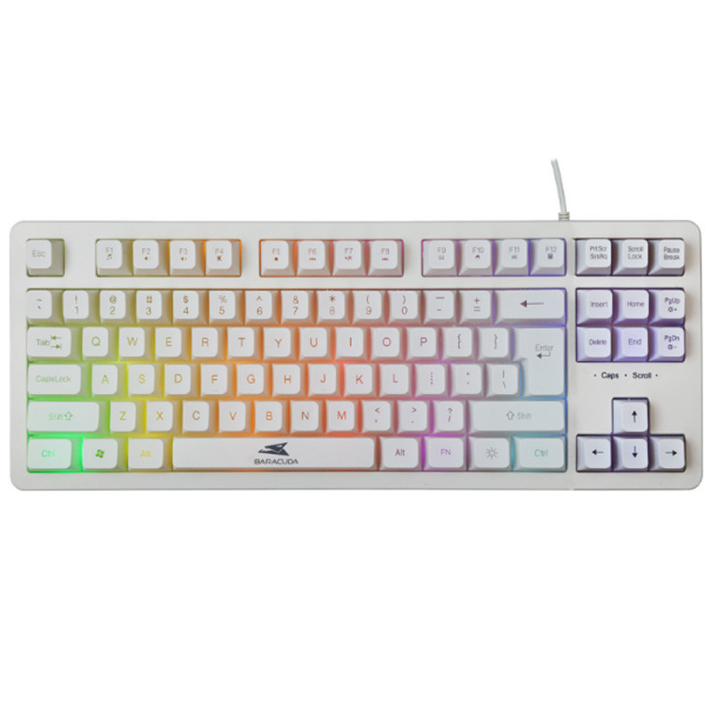 Clavier Gamer Baracuda BGK-01124 Krill RGB Blanc En Tunisie Clavier Gamer Baracuda BGK-01124 Krill RGB Blanc En Tunisie