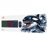 Pack Gamer Clavier & Souris Baracuda Orca BGC Noir En Tunisie Pack Gamer Clavier & Souris Baracuda Orca BGC Noir En Tunisie