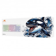 Pack Gamer Clavier & Souris Baracuda Orca BGC Blanc En Tunisie Pack Gamer Clavier & Souris Baracuda Orca BGC Blanc En Tunisie