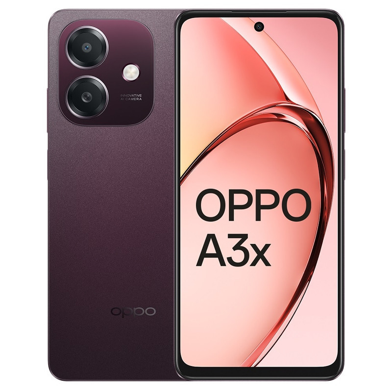 Smartphone Oppo A3x 4Go 64Go Rouge en Tunisie Smartphone Oppo A3x 4Go 64Go Rouge en Tunisie