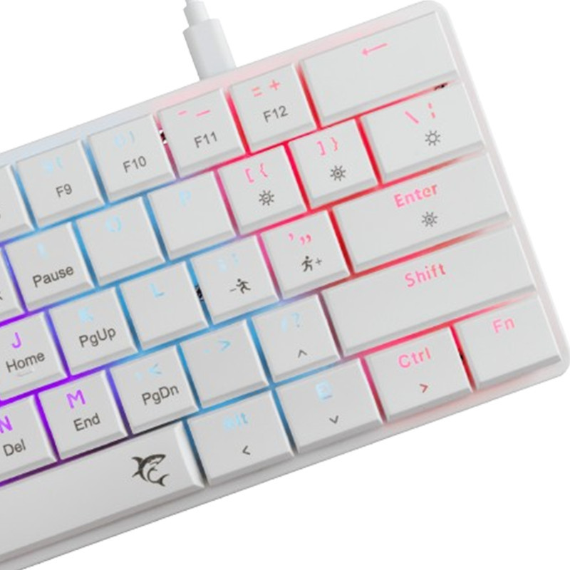 Clavier Gamer WhiteShark Nagamaki Red Switch Blanc En Tunisie