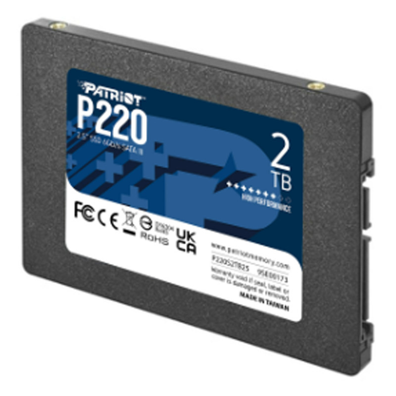 Disque Dur SSD Interne Patriot P220 2To 2.5" SATA III En Tunisie Disque Dur SSD Interne Patriot P220 2To 2.5" SATA III En Tunisie