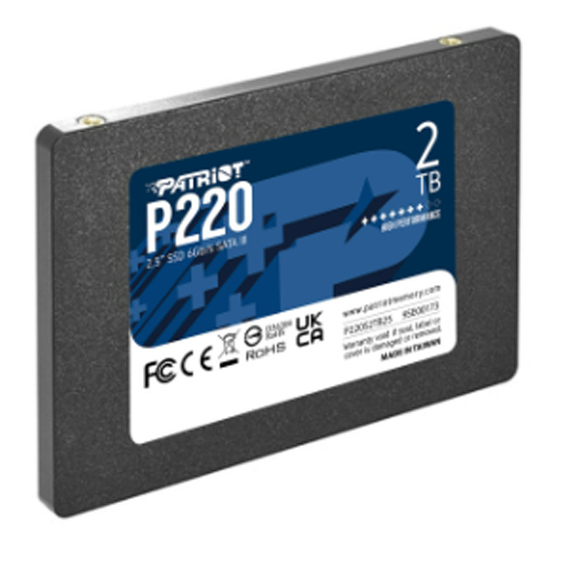 Disque Dur SSD Interne Patriot P220 2To 2.5" SATA III En Tunisie