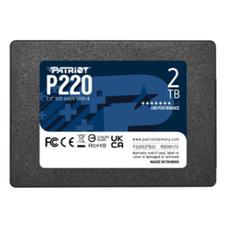 Disque Dur SSD Interne Patriot P220 2To 2.5" SATA III En Tunisie