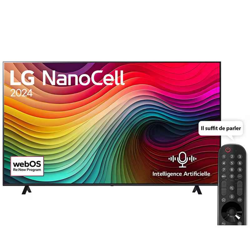 TV LG 75" NanoCell NANO80 4k UHD Smart Tv Noir en Tunisie TV LG 75" NanoCell NANO80 4k UHD Smart Tv Noir en Tunisie