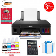 Imprimante Canon Jet D'encre Multifonction 3En1 G2410 Couleur Noir