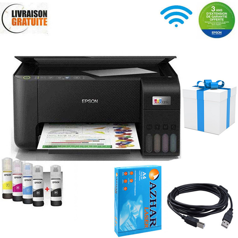 Imprimante Epson EcoTank L3250 Multifonction 3en1 à Réservoir Intégré Couleur A4 Wifi (C11CJ67408) en Tunisie Imprimante Epson EcoTank L3250 Multifonction 3en1 à Réservoir Intégré Couleur A4 Wifi (C11CJ67408) en Tunisie
