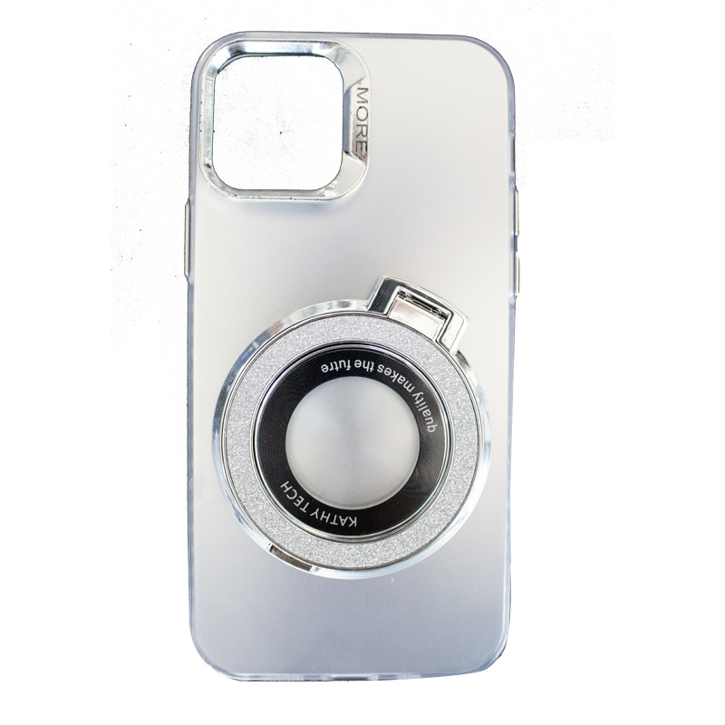 Coque IPhone 12 Avec Support Gris En Tunisie