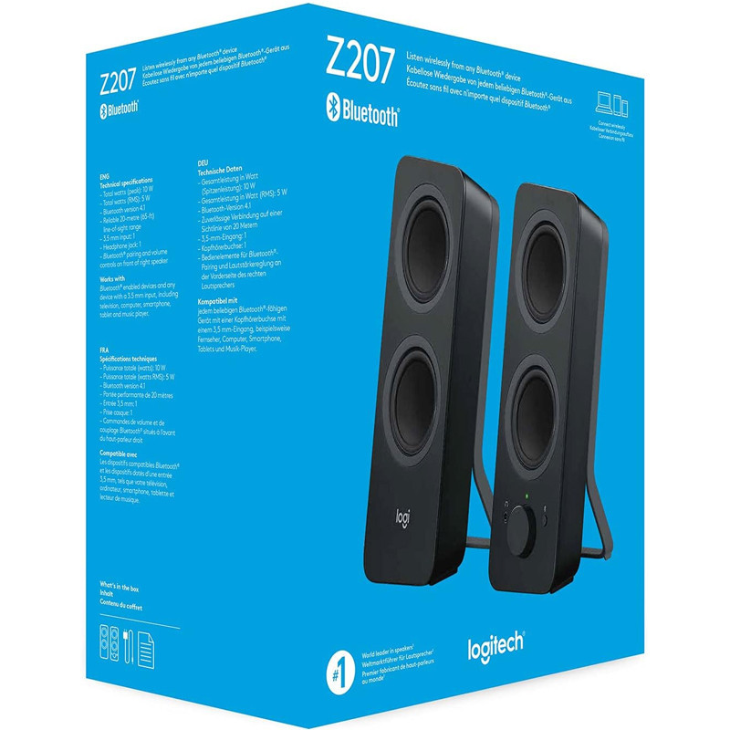 Haut Parleur Bluetooth Logitech Z207 Noir En Tunisie