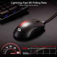 Souris Gamer Redragon K1NG 8k M996 Noir En Tunisie Souris Gamer Redragon K1NG 8k M996 Noir En Tunisie