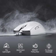 Souris Gamer Redragon K1NG 8k M996 Blanc En Tunisie Souris Gamer Redragon K1NG 8k M996 Blanc En Tunisie