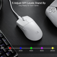 Souris Gamer Redragon K1NG 8k M996 Blanc En Tunisie Souris Gamer Redragon K1NG 8k M996 Blanc En Tunisie