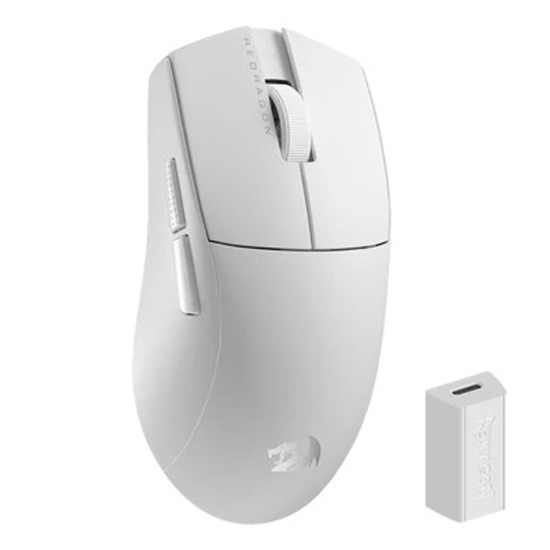 Souris Gamer Sans Fil Redragon K1NG 4K PRO M916 PRO Blanc En Tunisie Souris Gamer Sans Fil Redragon K1NG 4K PRO M916 PRO Blanc En Tunisie