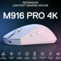 Souris Gamer Sans Fil Redragon K1NG 4K PRO M916 PRO Blanc En Tunisie Souris Gamer Sans Fil Redragon K1NG 4K PRO M916 PRO Blanc En Tunisie