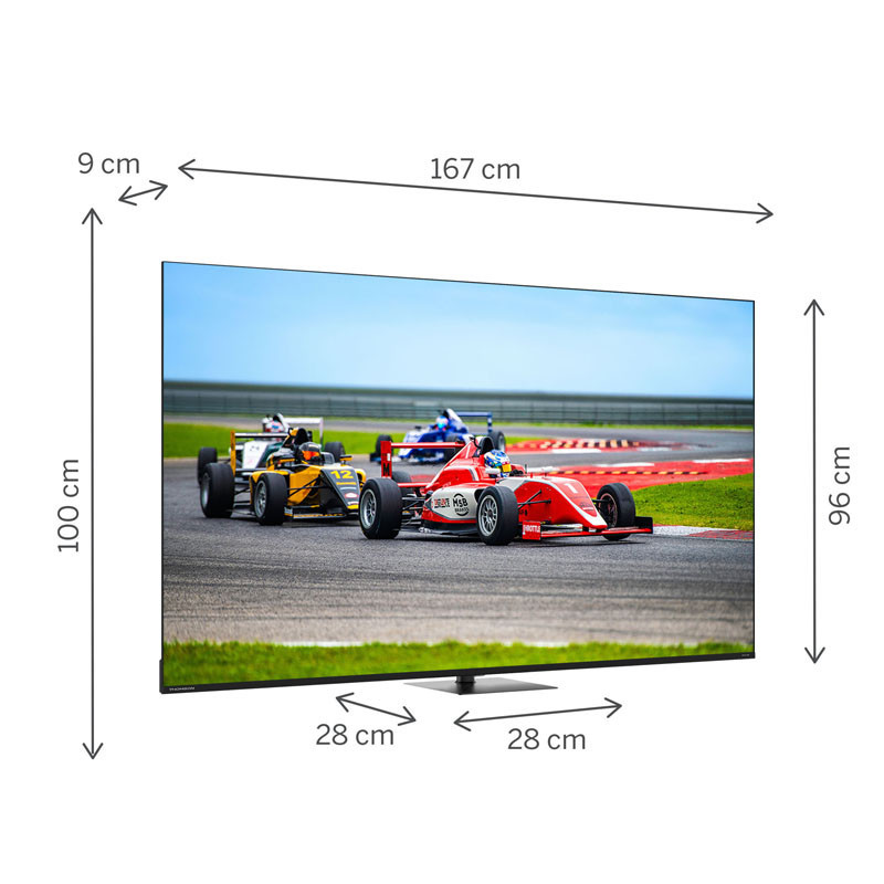 Tv Thomson 75" 75QG7C14 QLED Pro Google Tv Noir en Tunisie
