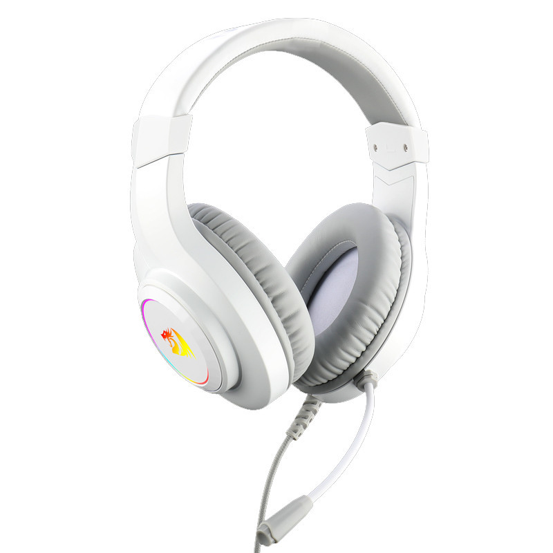 Micro Casque Gamer Redragon Hylas RGB Blanc En Tunisie Micro Casque Gamer Redragon Hylas RGB Blanc En Tunisie
