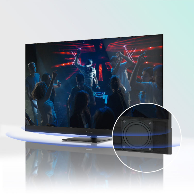 Tv Thomson 50" 50QG6C14 QLED Plus Google Tv Noir en Tunisie