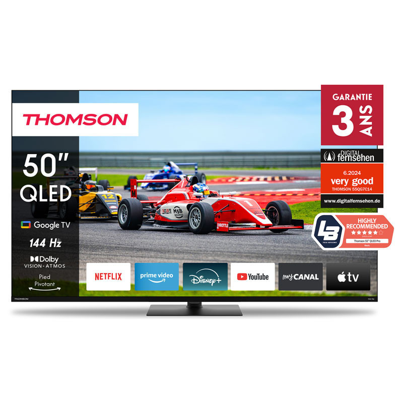 Tv Thomson 50" 50QG7C14 QLED Pro Google Tv Noir en Tunisie Tv Thomson 50" 50QG7C14 QLED Pro Google Tv Noir en Tunisie