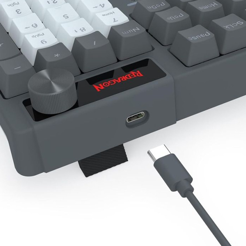Clavier Gamer Redragon Caesura K718 RGB Gris En Tunisie