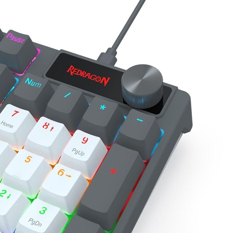Clavier Gamer Redragon Caesura K718 RGB Gris En Tunisie