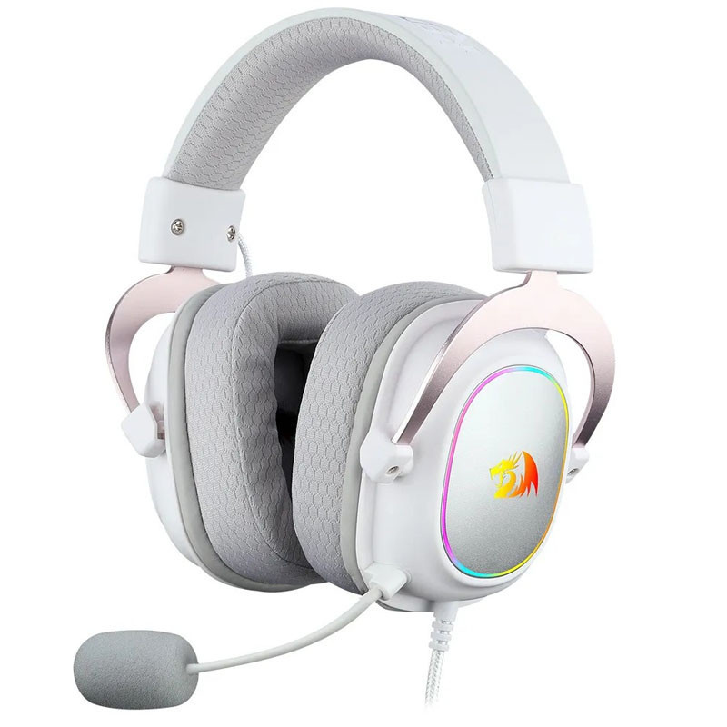 Casque Gaming Redragon Zeus-X H510 RGB Blanc en Tunisie Casque Gaming Redragon Zeus-X H510 RGB Blanc en Tunisie
