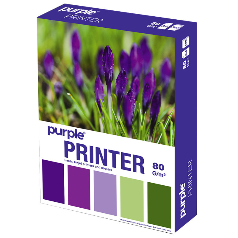 Rame Papier Purple A4 500 Feuilles 80g/m² Blanc en Tunisie Rame Papier Purple A4 500 Feuilles 80g/m² Blanc en Tunisie