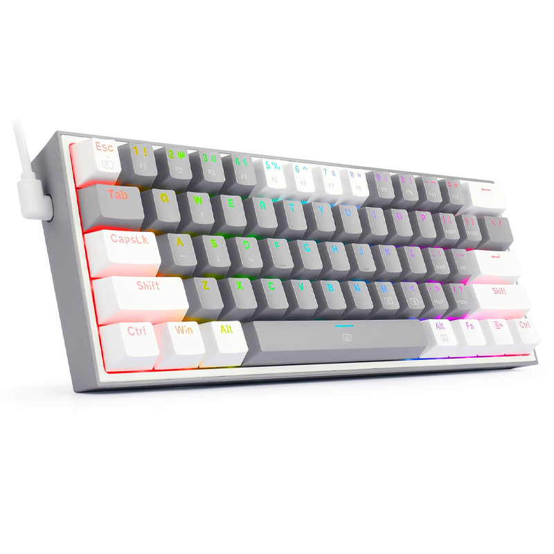 Clavier Gamer Mécanique Redragon Fizz K617 RGB Gris en Tunisie