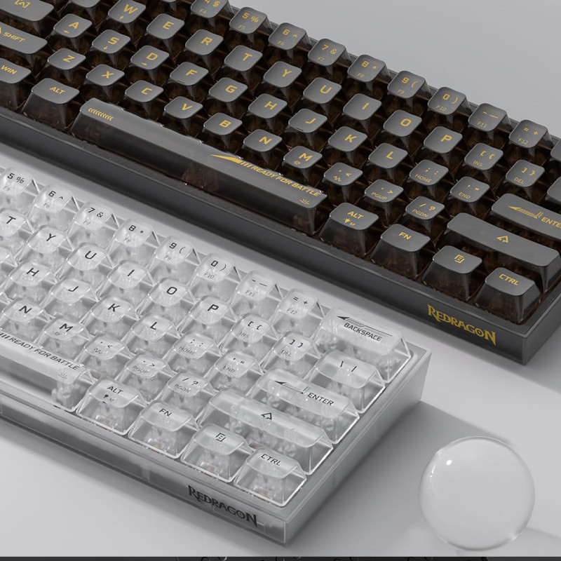 Clavier Gamer Mécanique Redragon Fizz K617 RGB Transparent