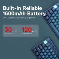Clavier Gamer Mécanique Sans Fil Redragon Noctis Pro K632 RGB Bleu En Tunisie Clavier Gamer Mécanique Sans Fil Redragon Noctis Pro K632 RGB Bleu En Tunisie