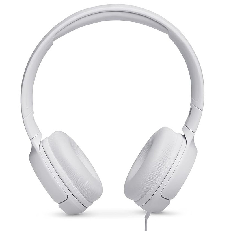 Micro Casque Filaire  JBL Tune 500 Blanc En Tunisie