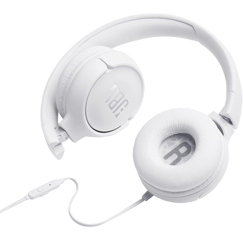 Micro Casque Filaire  JBL Tune 500 Blanc En Tunisie