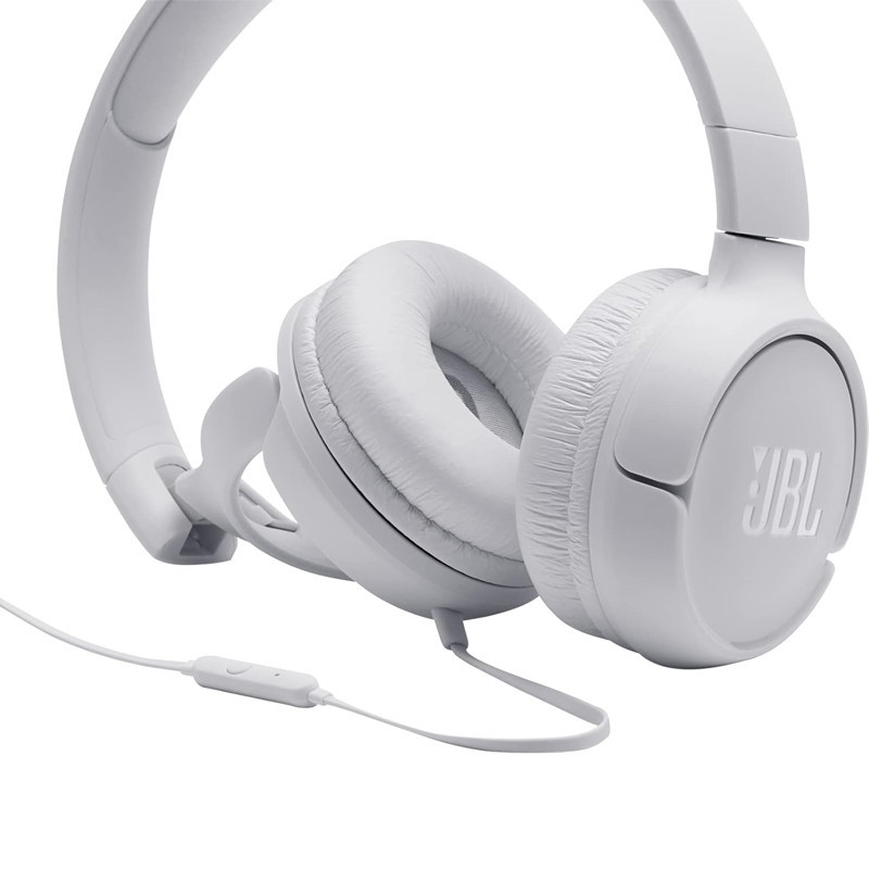 Micro Casque Filaire  JBL Tune 500 Blanc En Tunisie