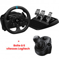 Volant de Course Et Pédale Logitech G923 Noir