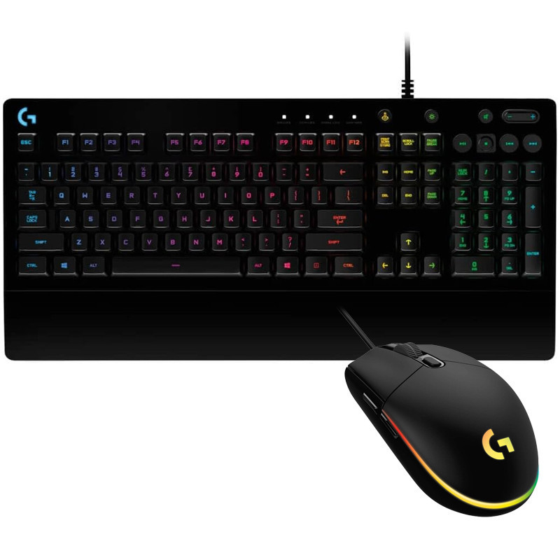 Pack Gamer Logitech : Clavier G213 Prodigy & Souris G102 Noir en Tunisie Pack Gamer Logitech : Clavier G213 Prodigy & Souris G102 Noir en Tunisie