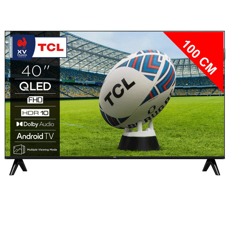 TV TCL S5K 40" QLED FHD Android Smart Tv Noir en Tunisie TV TCL S5K 40" QLED FHD Android Smart Tv Noir en Tunisie