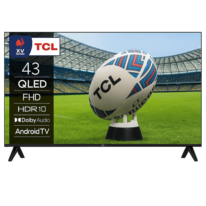 TV TCL S5K 43" QLED FHD Android Smart Tv Noir en Tunisie TV TCL S5K 43" QLED FHD Android Smart Tv Noir en Tunisie