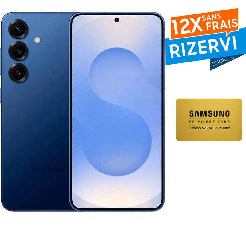 Samsung S25 5G 12Go 256Go Bleu Marine en Tunisie