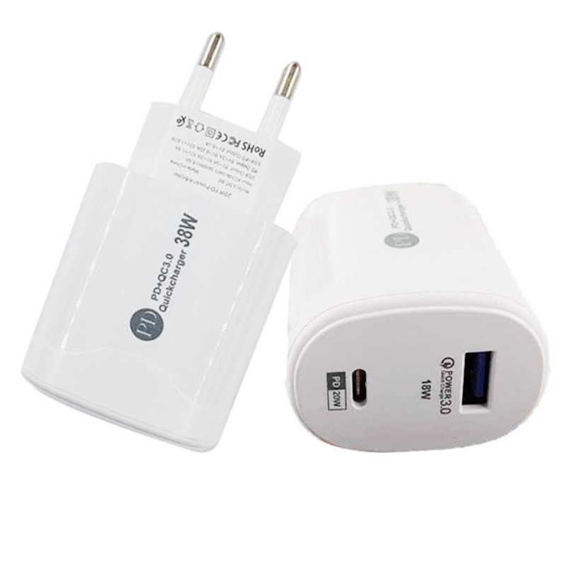 Chargeur BS160 Type-C 38W Blanc EN Tunisie Chargeur BS160 Type-C 38W Blanc EN Tunisie
