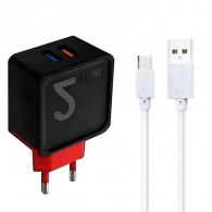 Chargeur B03 Micro-USB 18W Noir en Tunisie Chargeur B03 Micro-USB 18W Noir en Tunisie