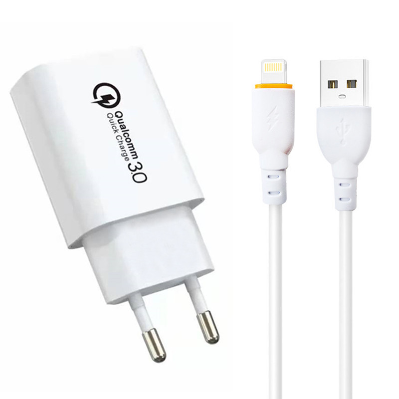Chargeur B05 Lightning 18W Blanc en Tunisie Chargeur B05 Lightning 18W Blanc en Tunisie