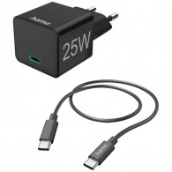 Chargeur Hama Type-C 25W Noir en Tunisie