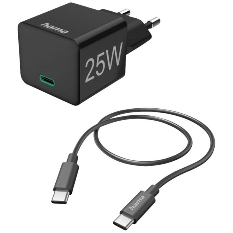 Chargeur Hama Type-C 25W Noir en Tunisie