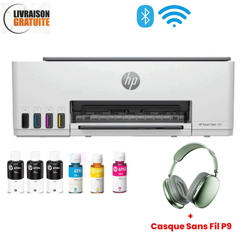 Imprimante Multifonction Jet D'encre HP Smart Tank 585 1F3Y4A - Blanc en Tunisie