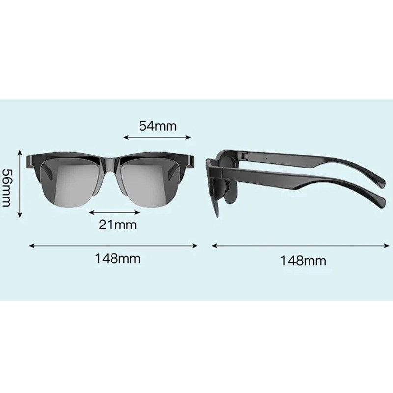 Lunette Connectée Jeqang JC-806 Smart Noir en Tunisie