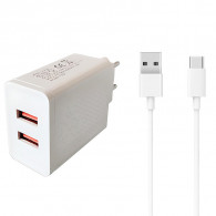 Chargeur LDO-B18 2 Ports Type C 18W Blanc en Tunisie Chargeur LDO-B18 2 Ports Type C 18W Blanc en Tunisie