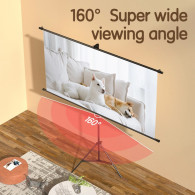 Ecran De Projection Trépied Deli 220 x 125Cm Blanc En Tunisie